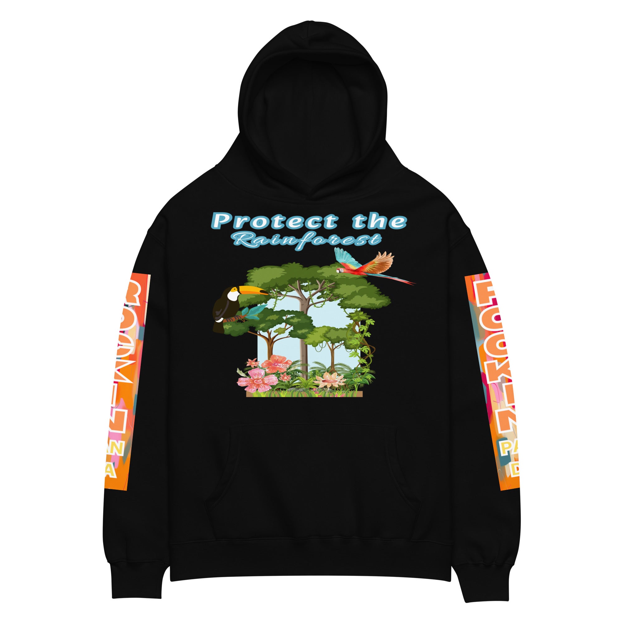 Protect the Rainforest Unisex Oversized Hoodie