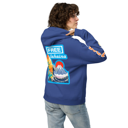 Free Lahaina Tribal Art Oversized Unisex Hoodie