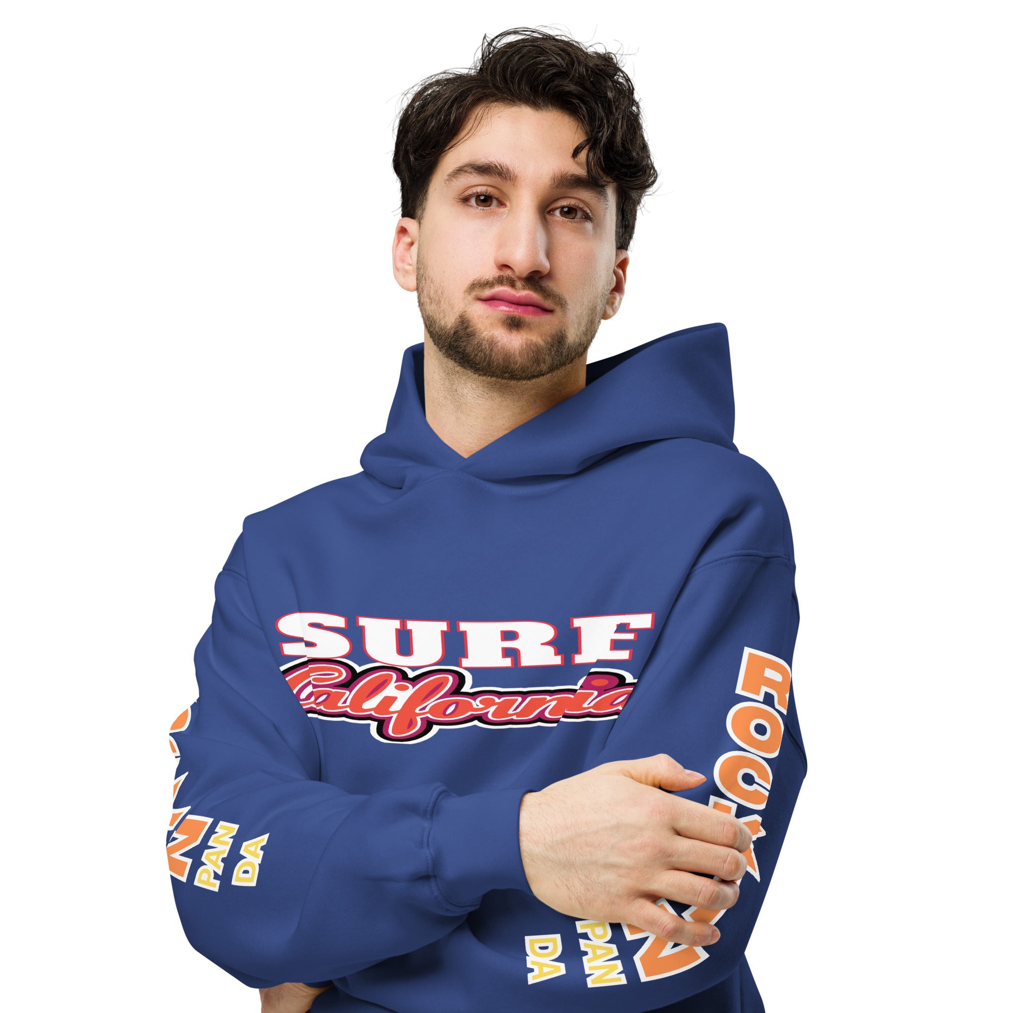 Surf California - Save the Beaches Oversized Unisex Hoodie