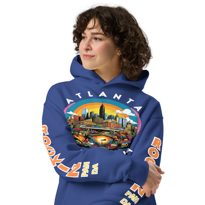 MLK Atlanta Cityscape Unisex Oversized Hoodie