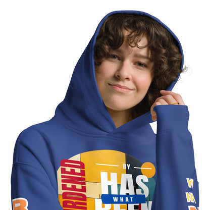 Unburdened by What Has Been Unisex Oversized Hoodie