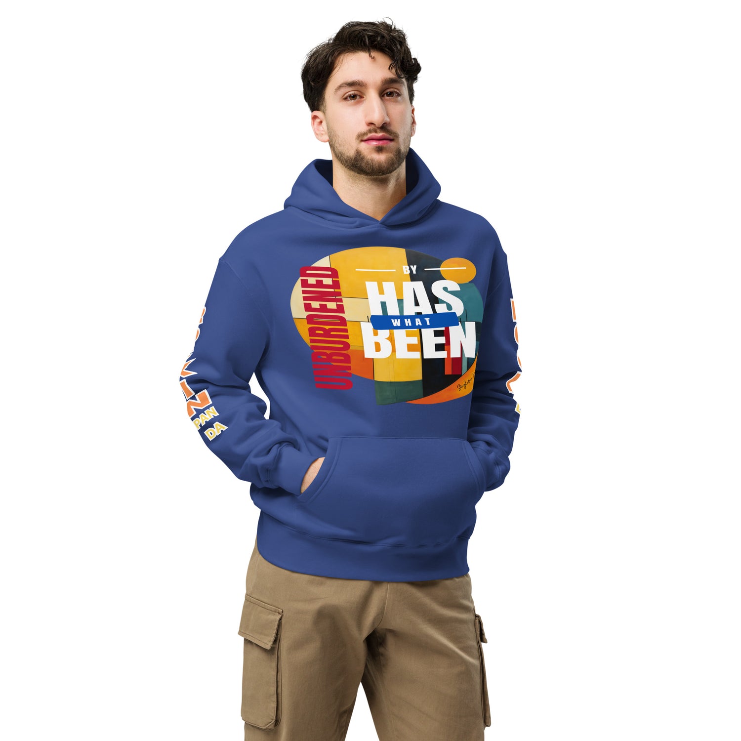 Unburdened by What Has Been Unisex Oversized Hoodie