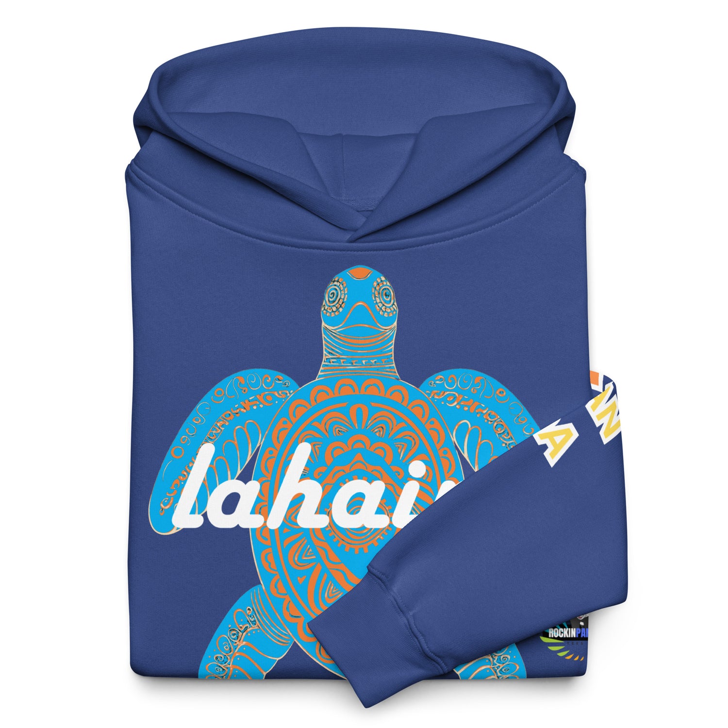 Free Lahaina Tribal Art Oversized Unisex Hoodie