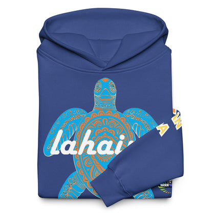 Free Lahaina Tribal Art Oversized Unisex Hoodie