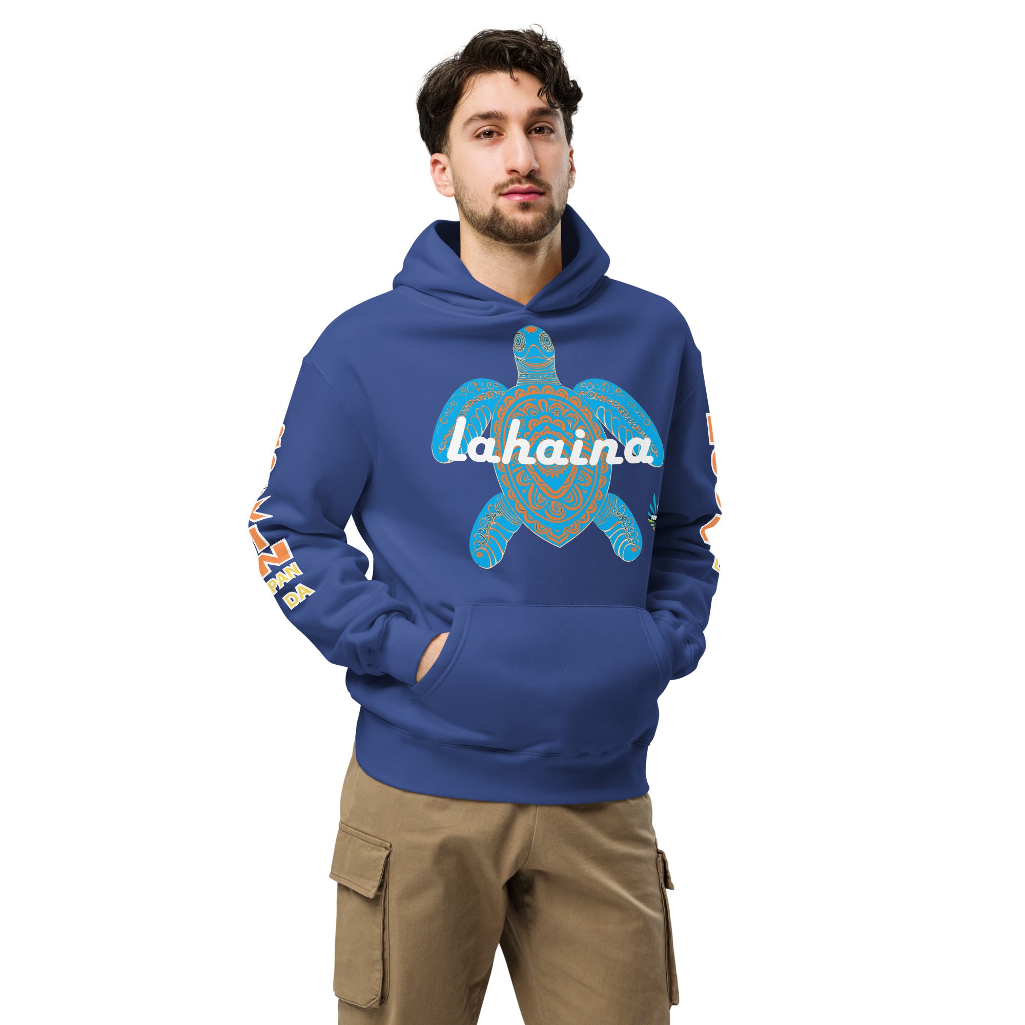 Free Lahaina Tribal Art Oversized Unisex Hoodie