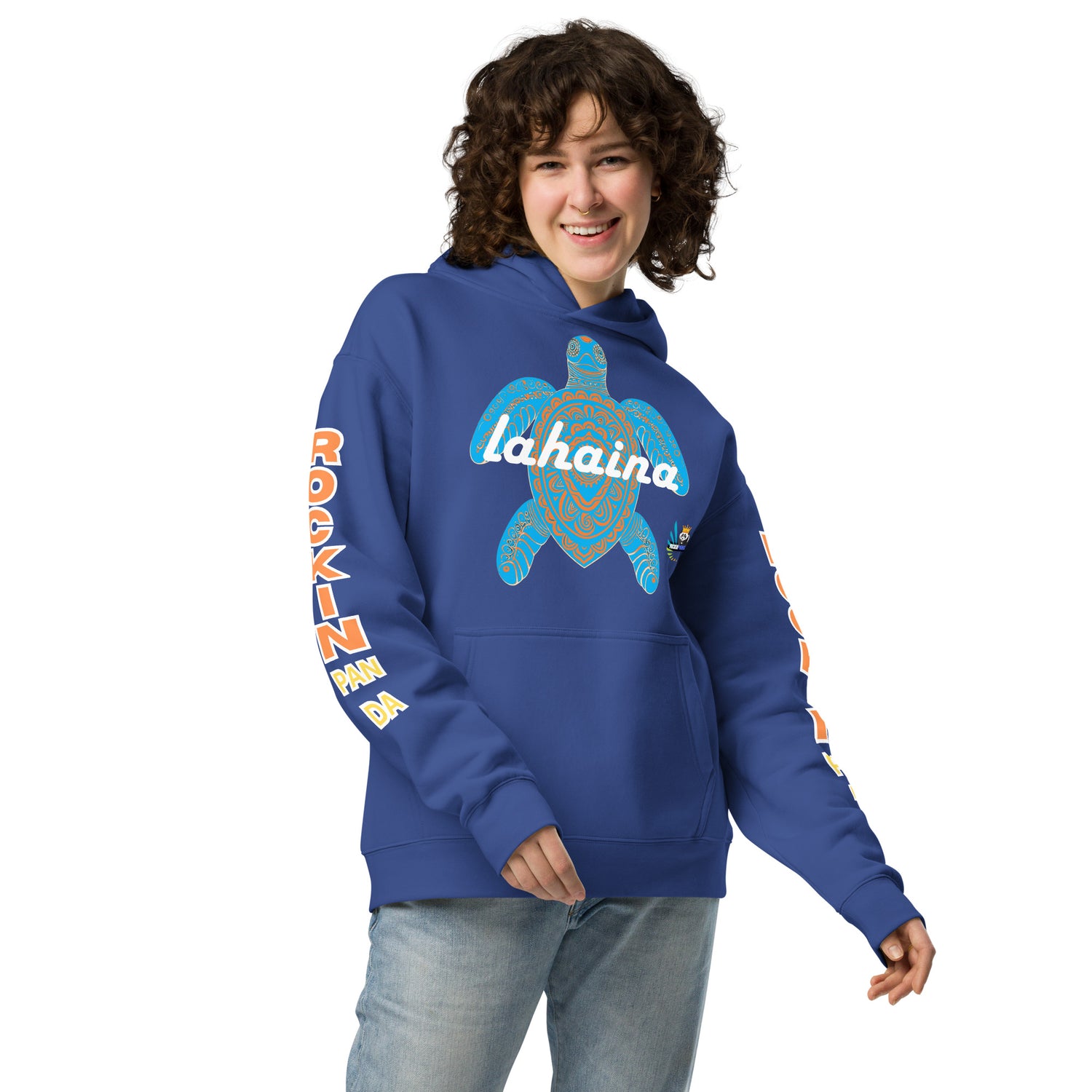 Free Lahaina Tribal Art Oversized Unisex Hoodie