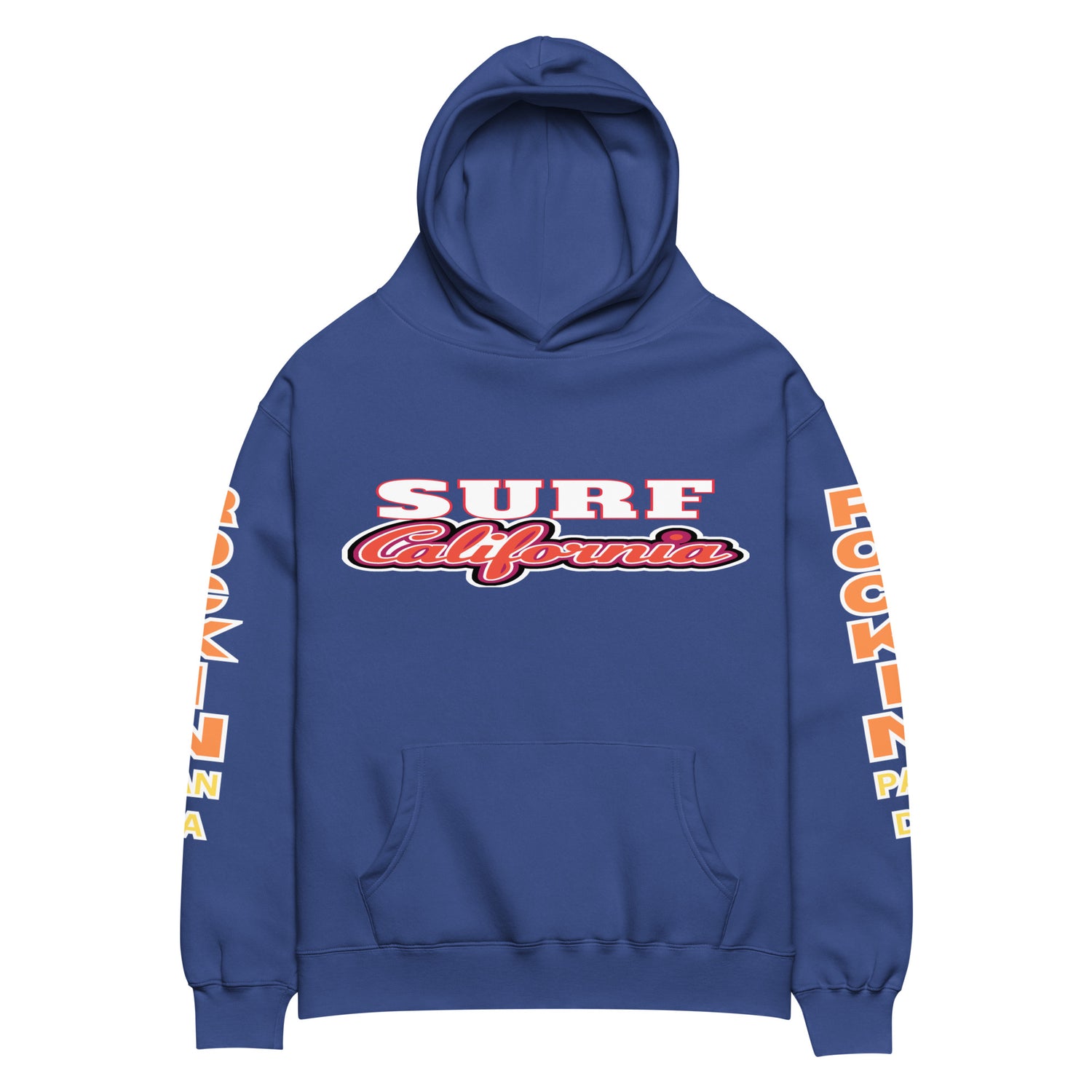 Surf California - Save the Beaches Oversized Unisex Hoodie