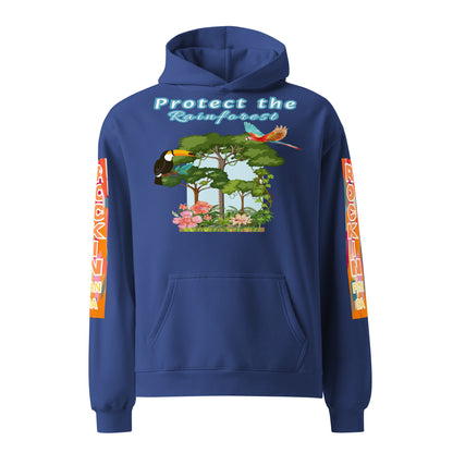 Protect the Rainforest Unisex Oversized Hoodie