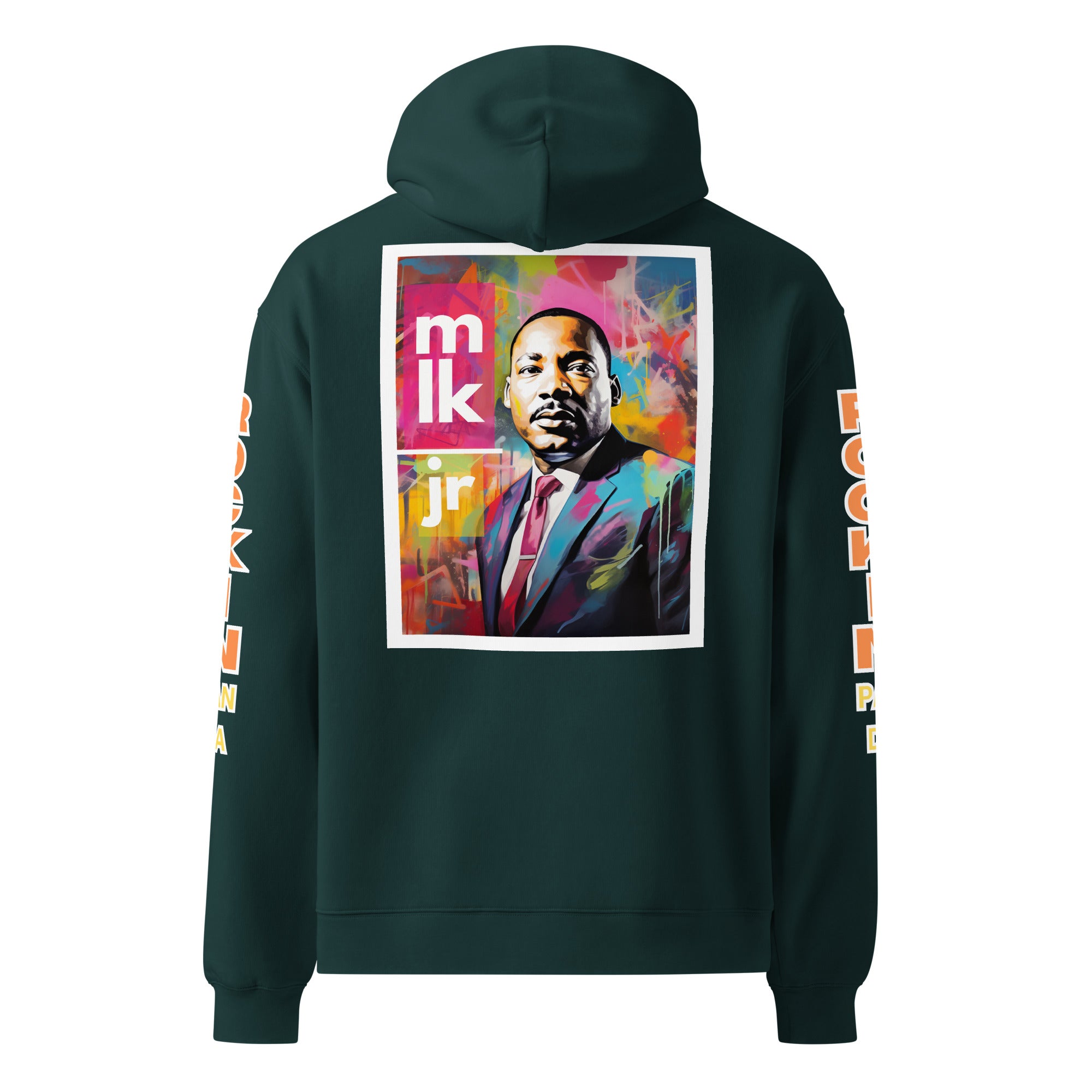 MLK Atlanta Cityscape Unisex Oversized Hoodie