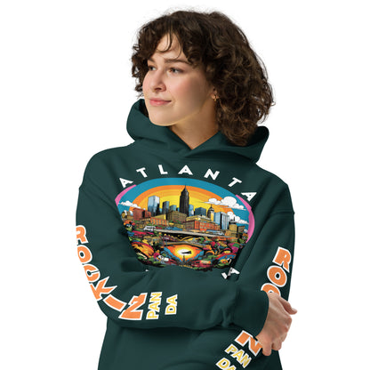 MLK Atlanta Cityscape Unisex Oversized Hoodie