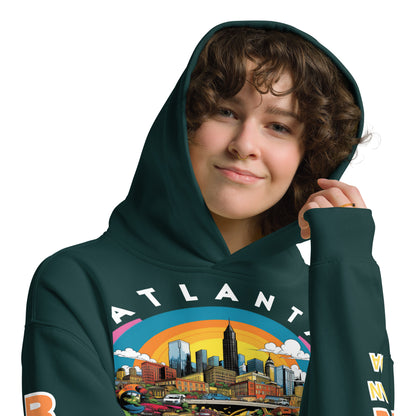 MLK Atlanta Cityscape Unisex Oversized Hoodie