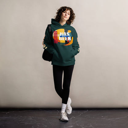 Unburdened by What Has Been Unisex Oversized Hoodie