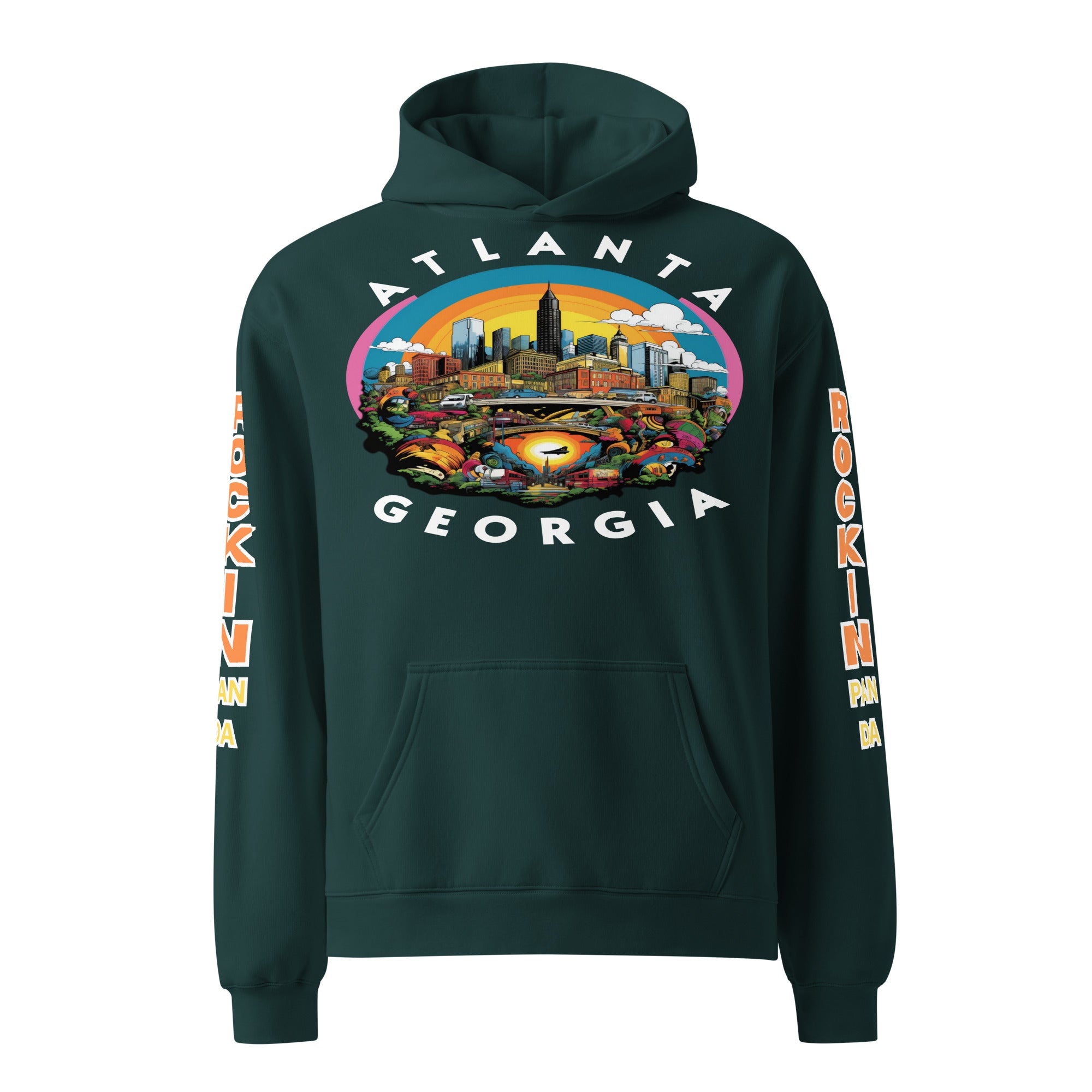 MLK Atlanta Cityscape Unisex Oversized Hoodie