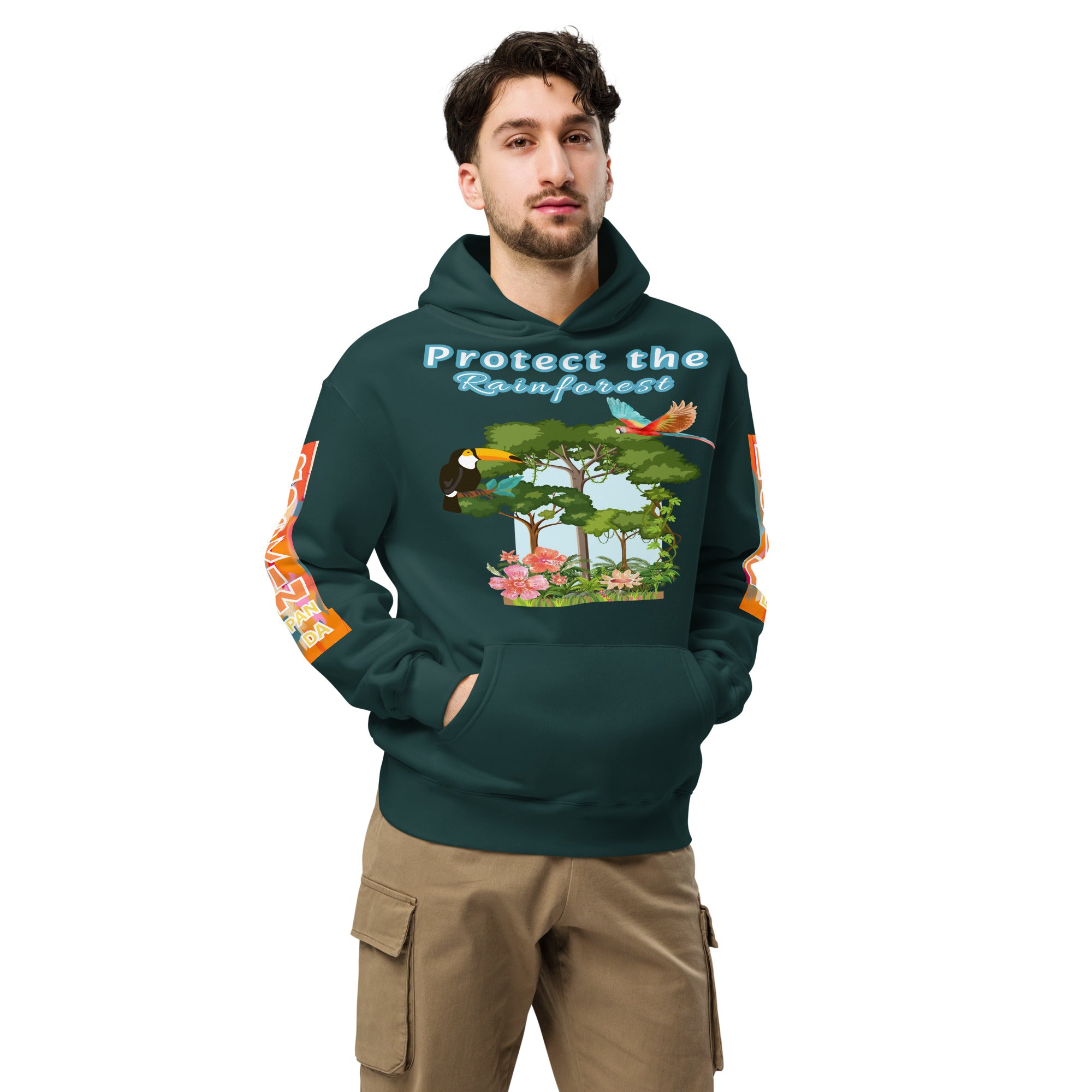 Protect the Rainforest Unisex Oversized Hoodie