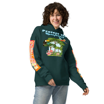 Protect the Rainforest Unisex Oversized Hoodie