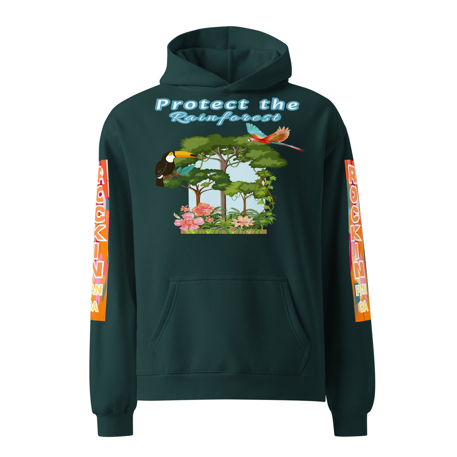 Protect the Rainforest Unisex Oversized Hoodie