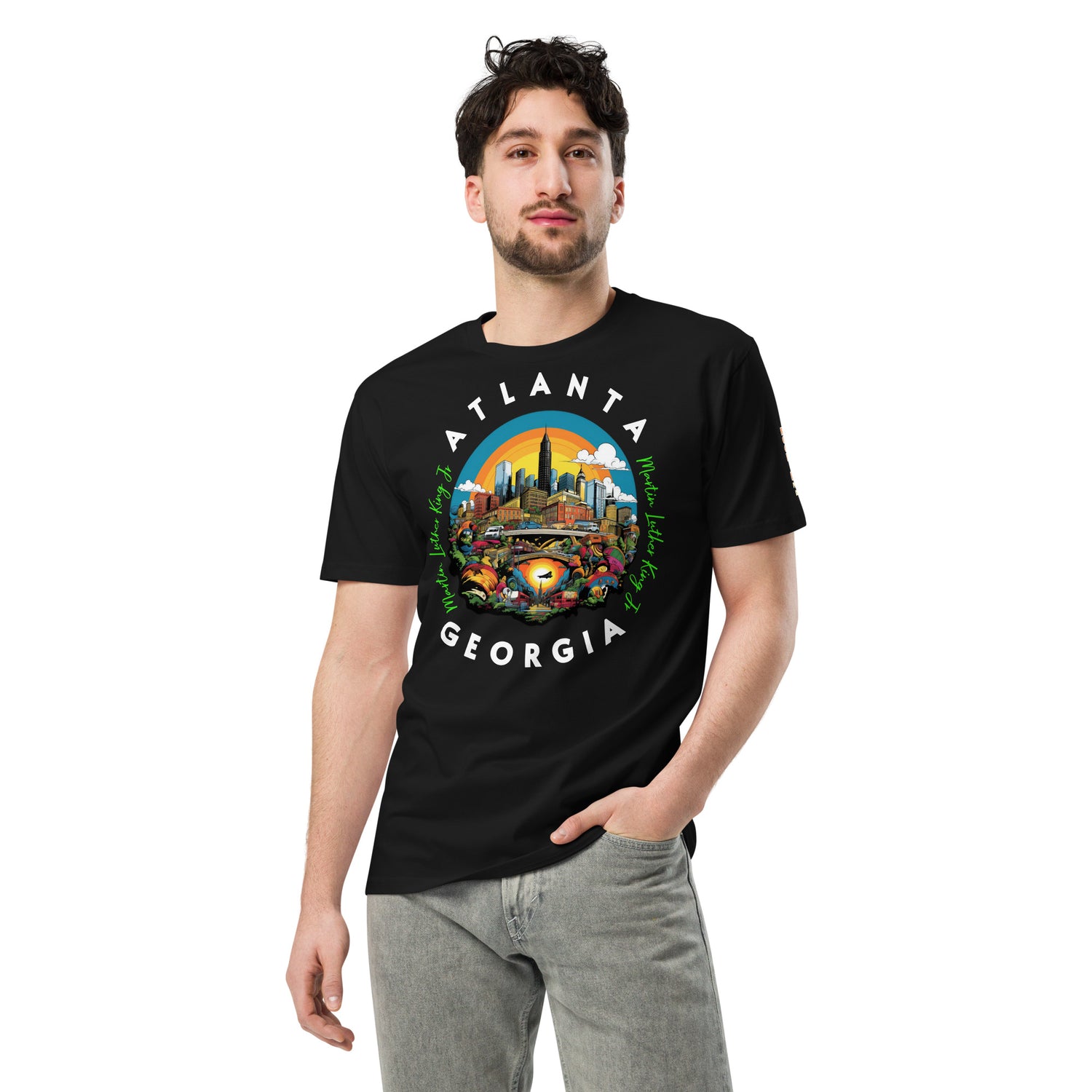 MLK Atlanta Cityscape Premium Unisex T-shirt