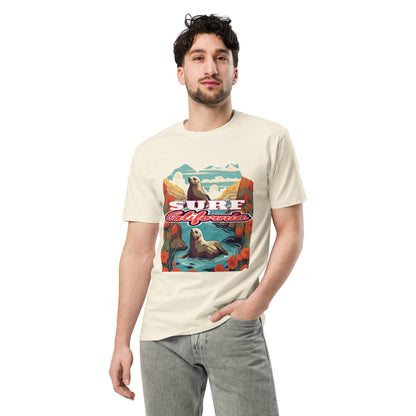 Surf California - Save the Beaches Premium Unisex T-shirt