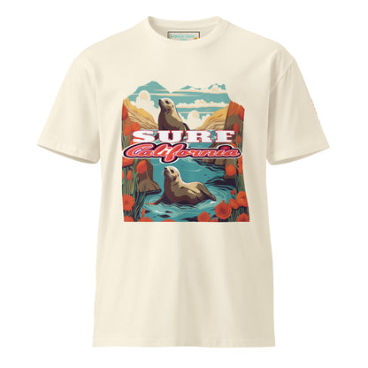 Surf California - Save the Beaches Premium Unisex T-shirt