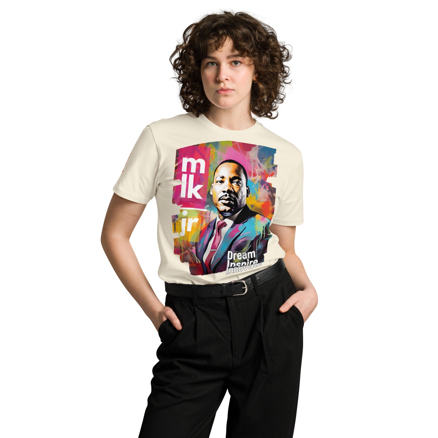 MLK Dream Inspire Innovate Unisex Premium T-shirt