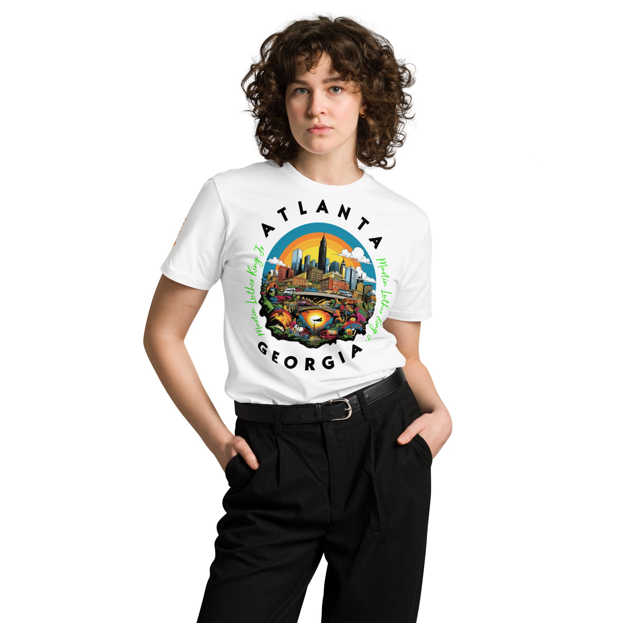 MLK Atlanta Cityscape Premium Unisex T-shirt