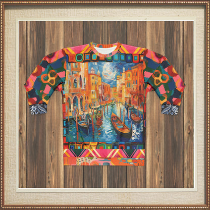 Vacation in Venezia Impressionistic Art Unisex Sweatshirt (Gold Label)