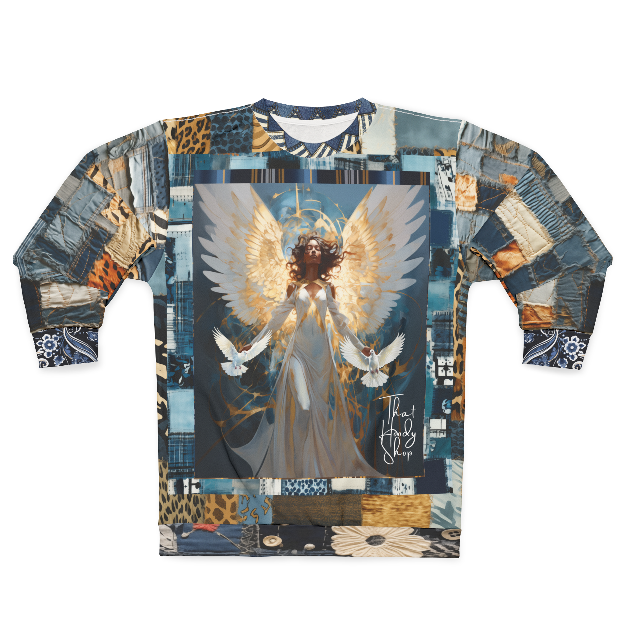 Sudadera unisex con estampado animal de ángel salvaje