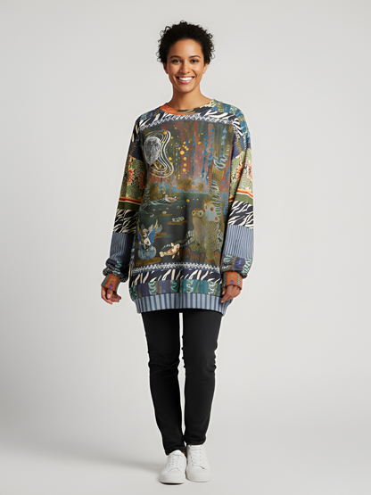 Wiosna Waterway in Deco Fantasy Unisex Sweatshirt (Gold Label)
