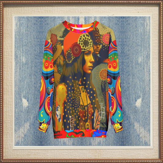 Woodstock Girl Mandala Unisex Sweatshirt (Gold Label)