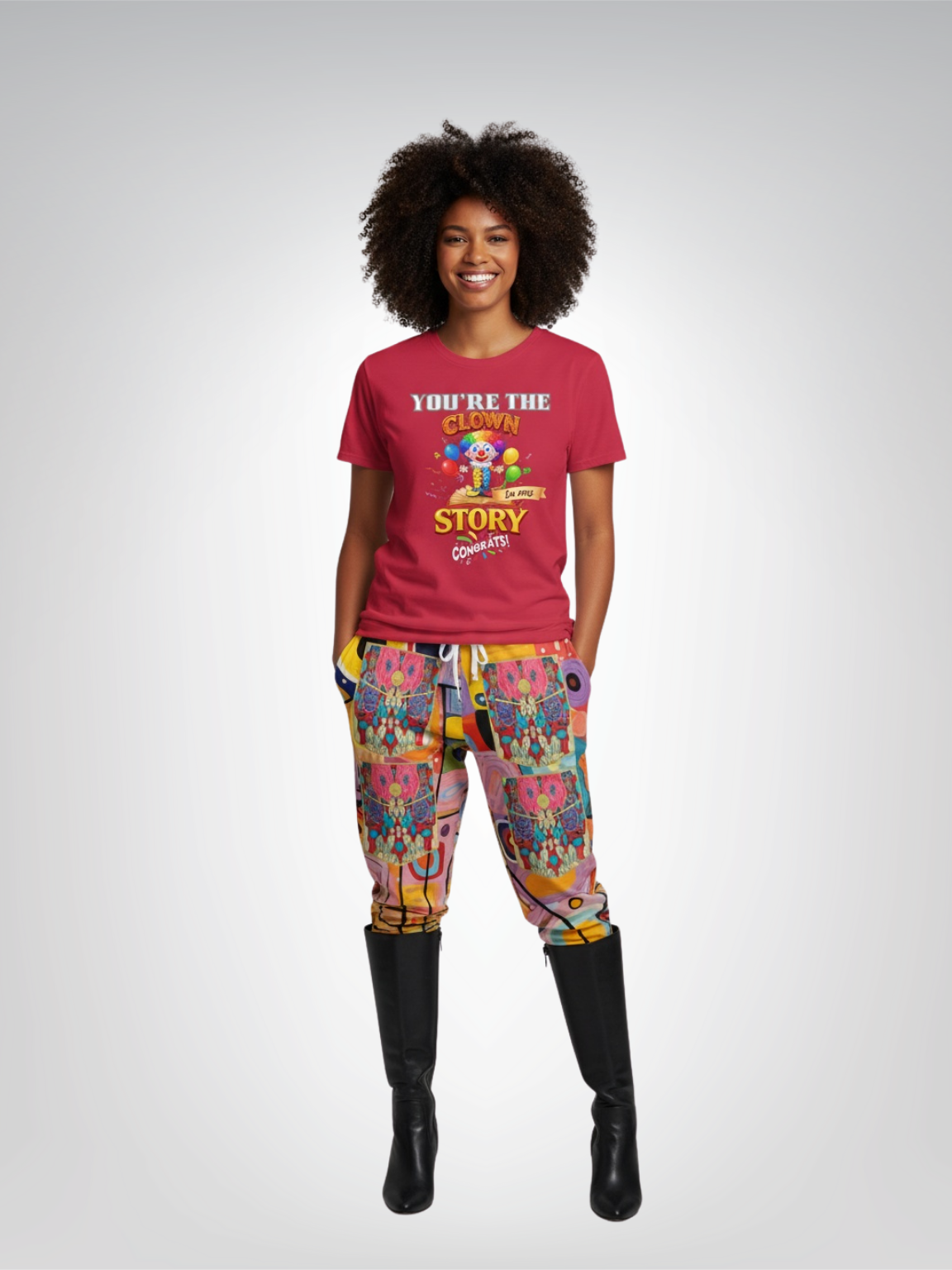 You Are the Clown in My Story - Congrats! Heavyweight Unisex Tee