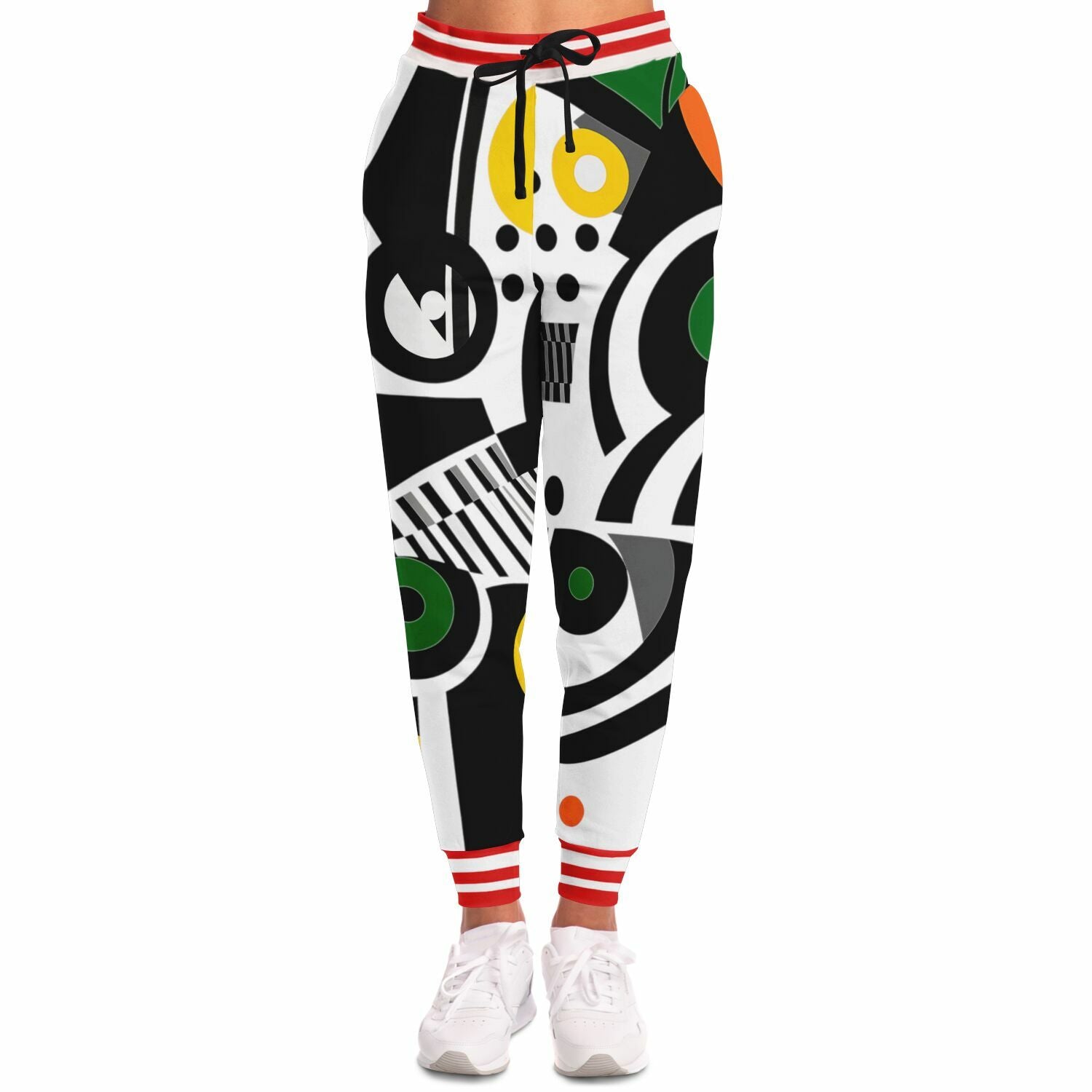 Zebra in African Abstract Short Sleeve Eco-Poly Unisex Joggers