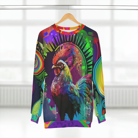 Sudadera unisex Feeling Cocky Psychedelic Rooster