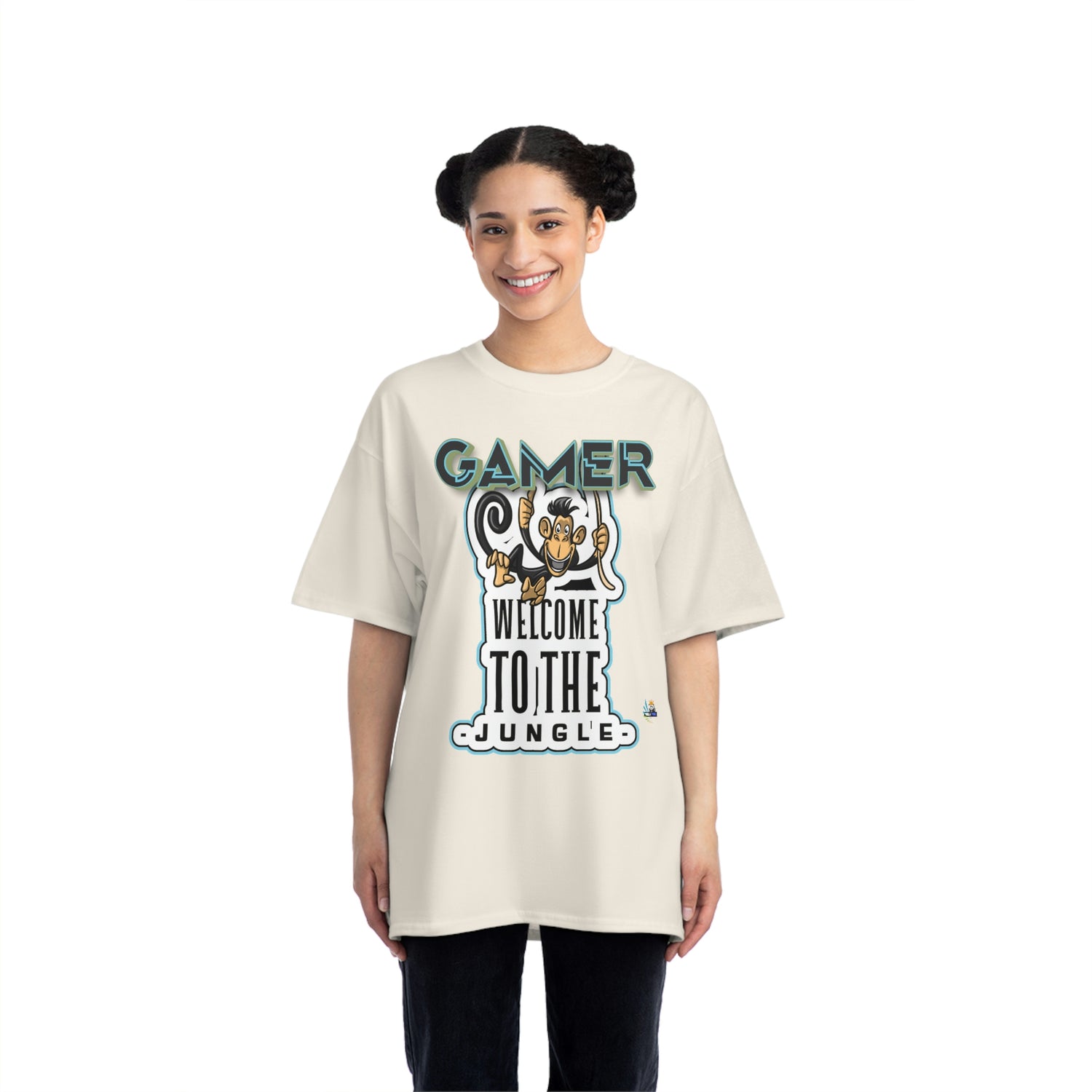 Bienvenido a la camiseta para juegos unisex Jungle Heavyweight 