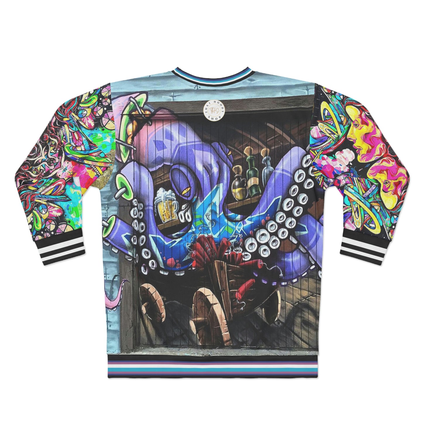Happy Hour Octopus Graffiti Unisex Sweatshirt