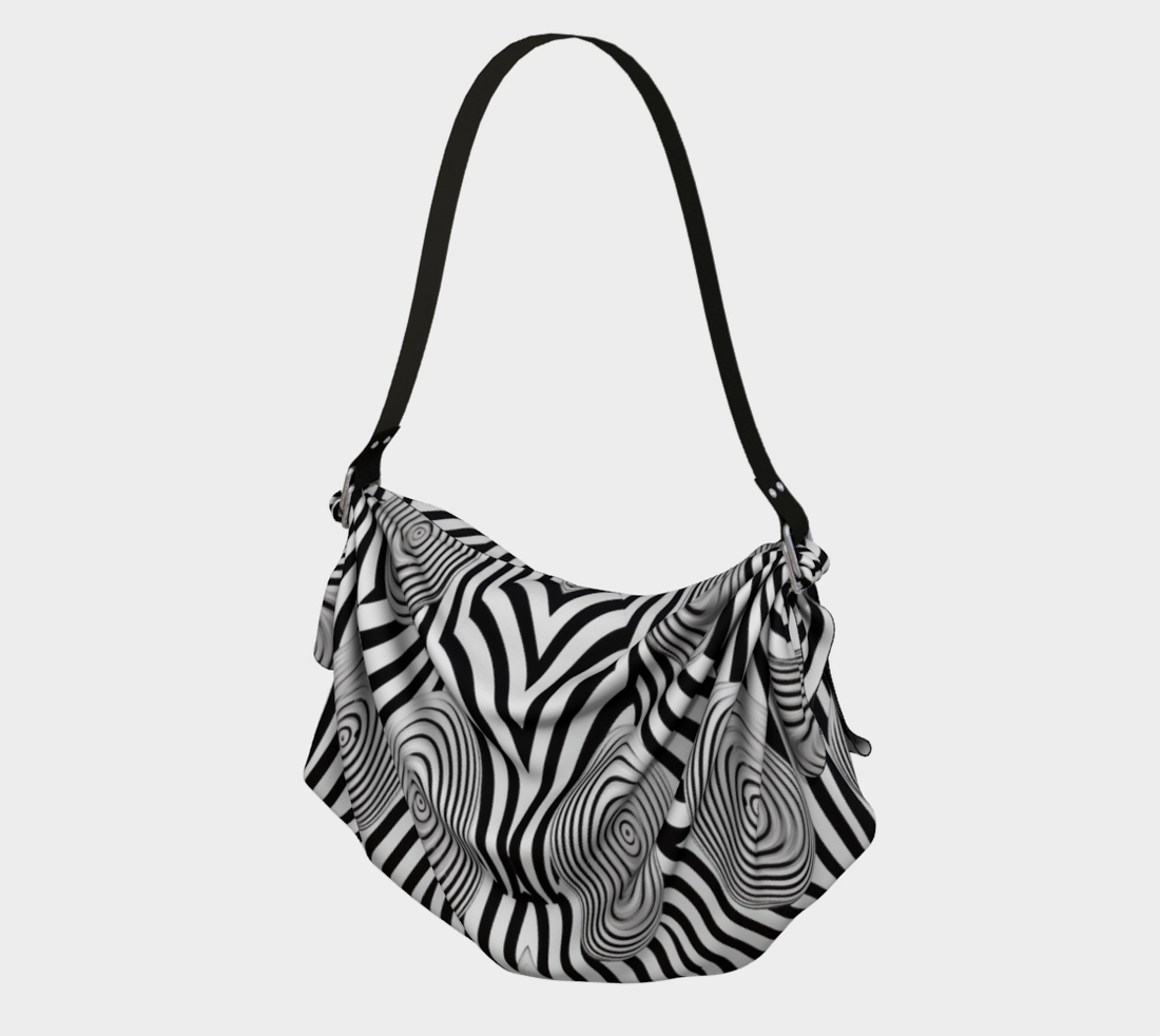 Bolso tipo bufanda tipo hobo con rayas Zebra Funhouse