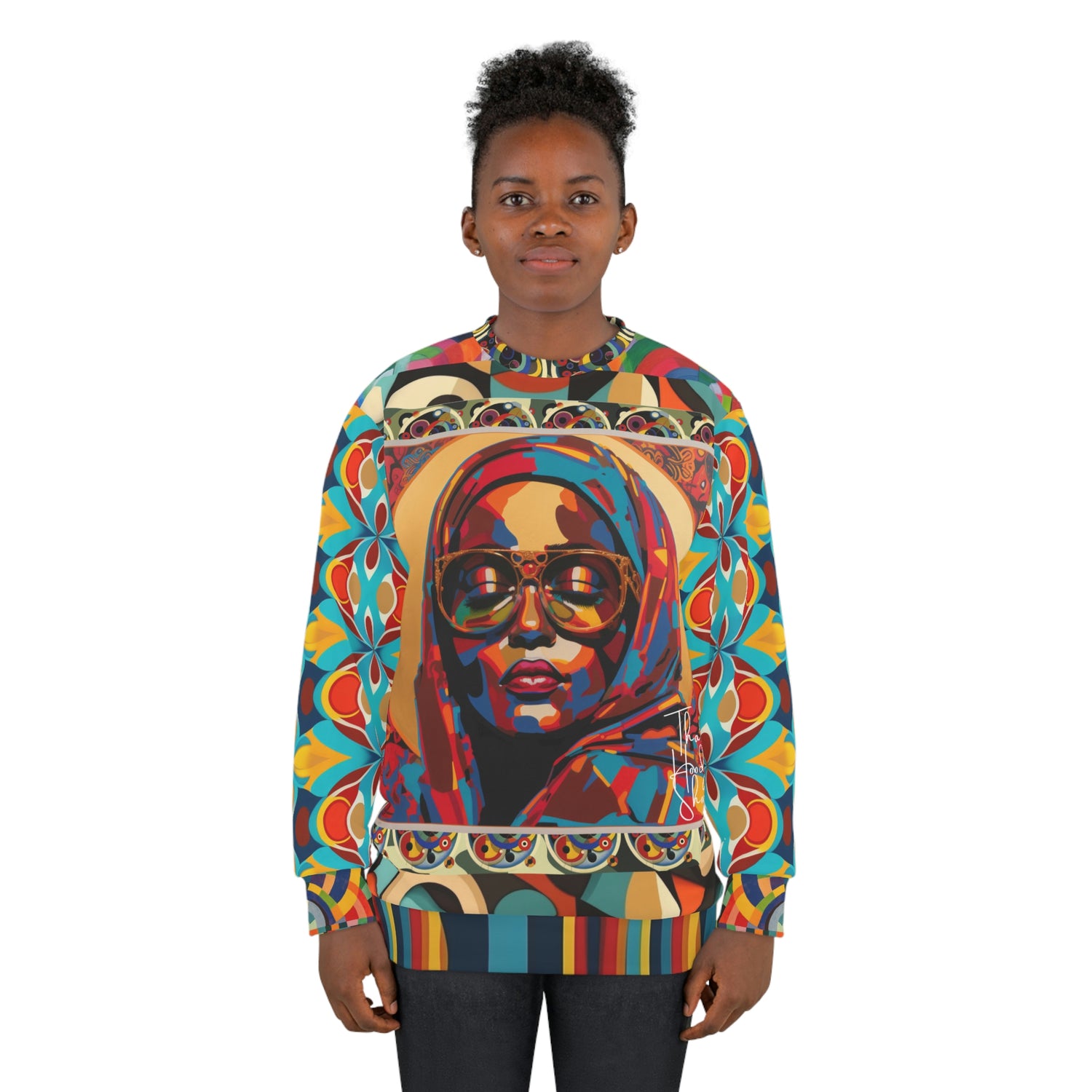 Sudadera unisex Madre María Llena de Gracia Pop Art