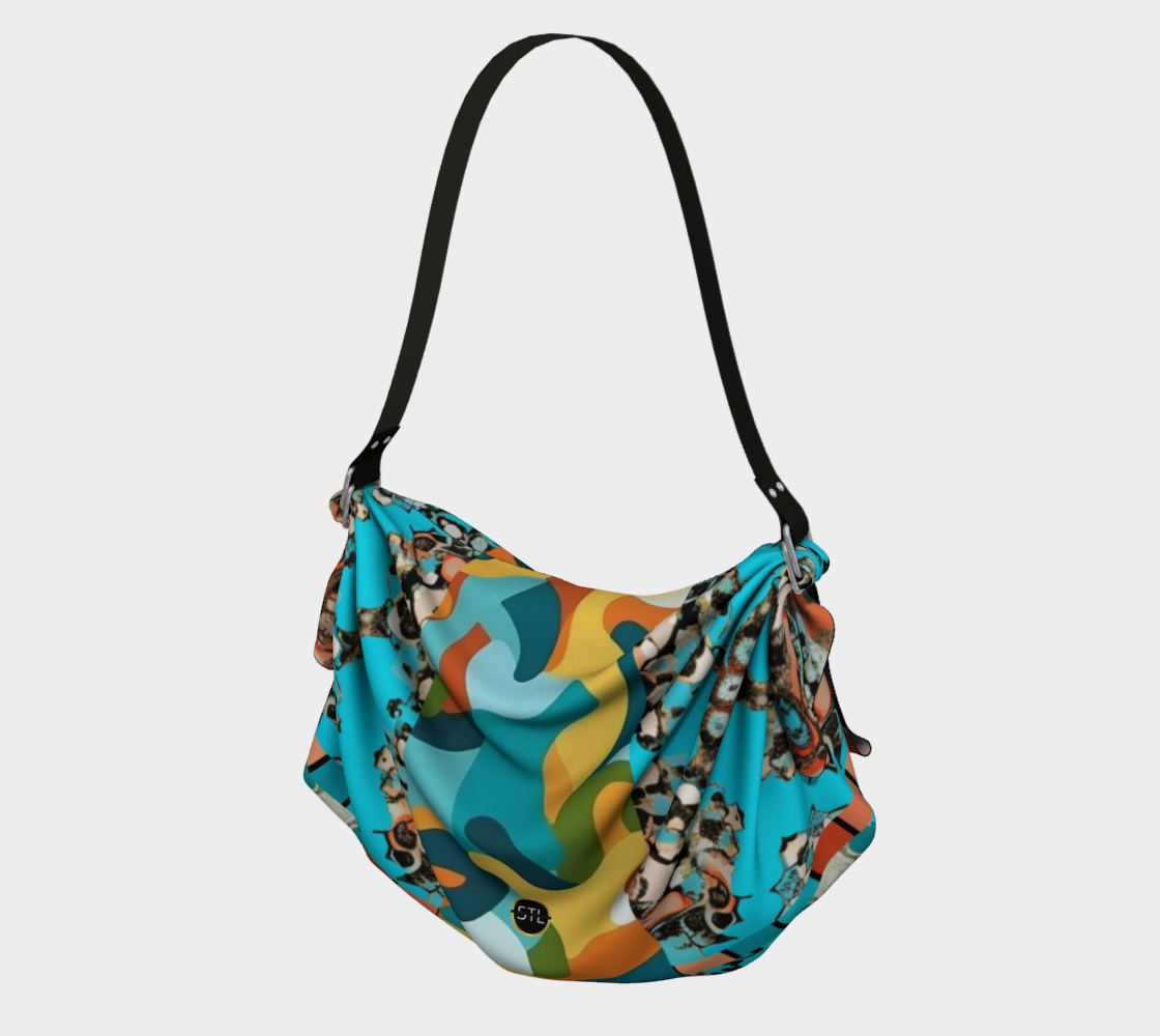 Coral Reef Camouflage Hobo Scarf Bag