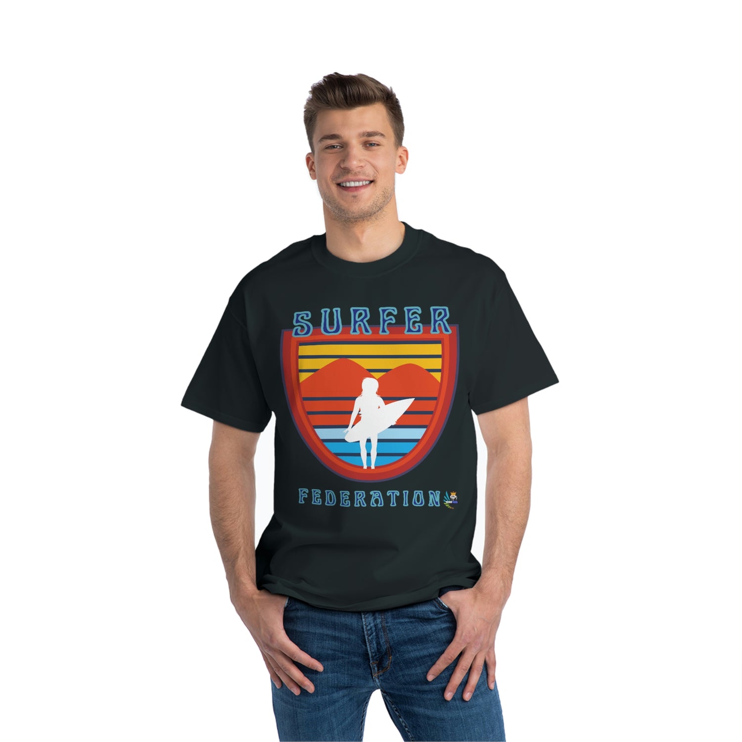 Camiseta de peso pesado de la Liga de la Federación de Surfistas