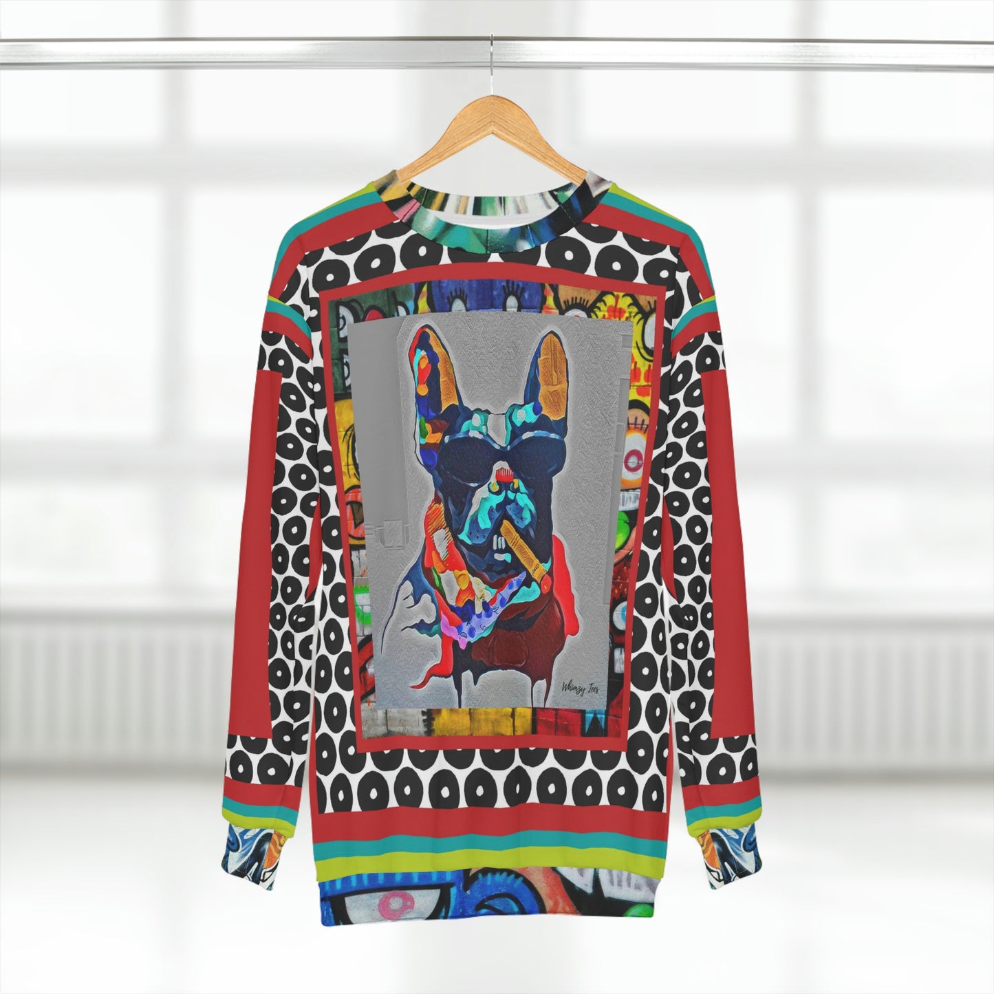 The Hipster Bulldog Unisex Sweatshirt