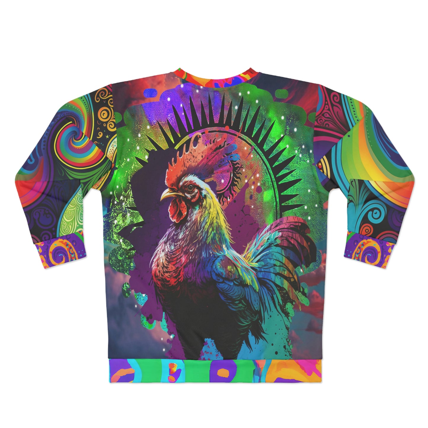 Feeling Cocky Psychedelic Rooster Unisex Sweatshirt