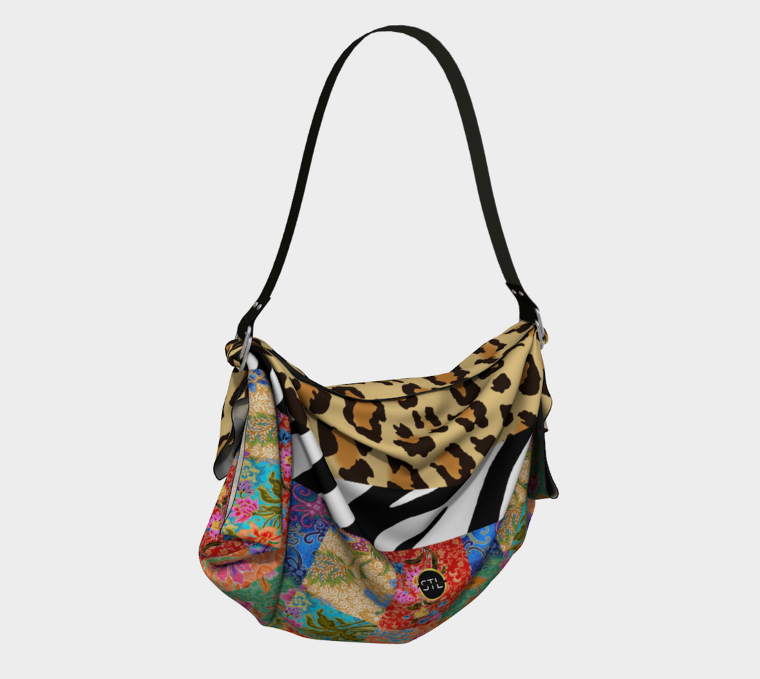 Indian Batik Floral Animal Print Patchwork Hobo Scarf Bag