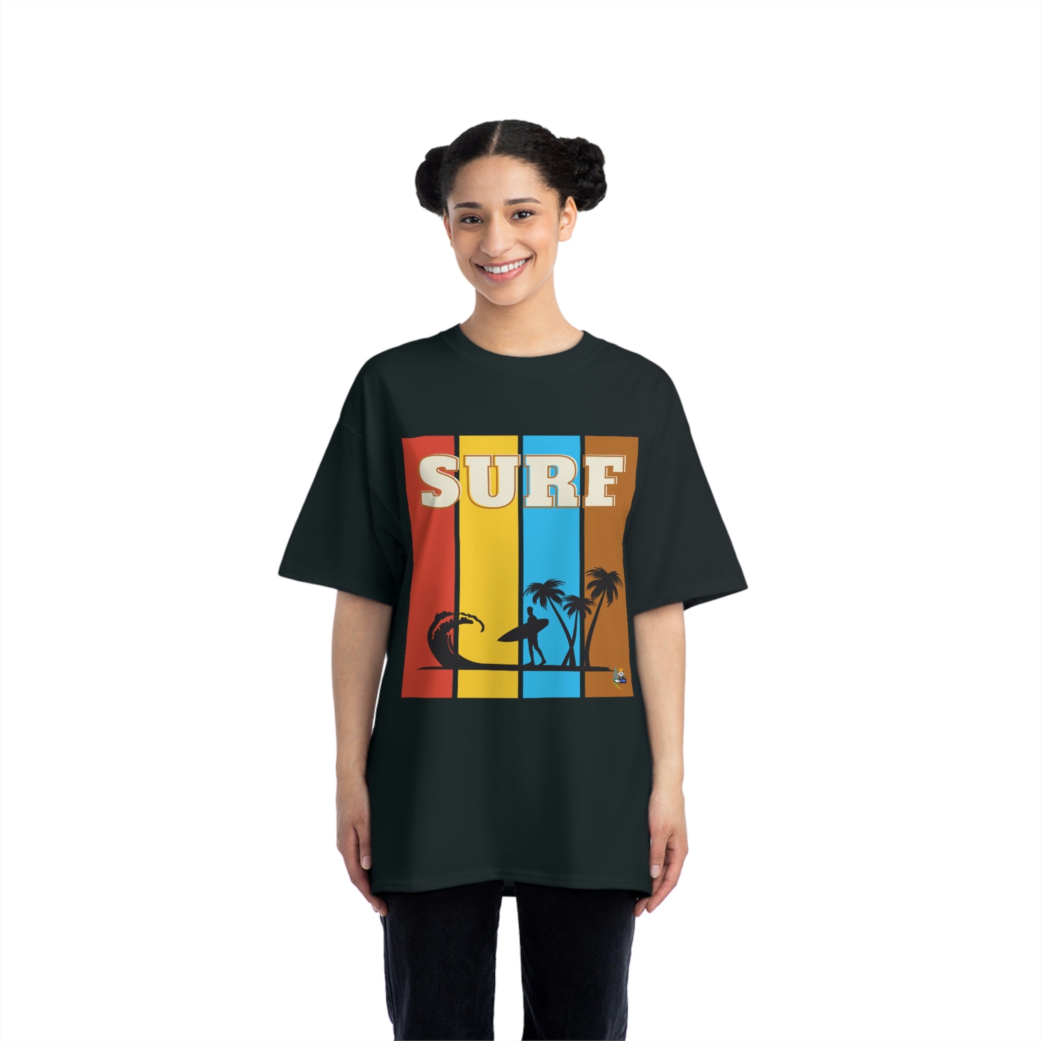 Camiseta pesada Surf is Life Palm Tree Edition
