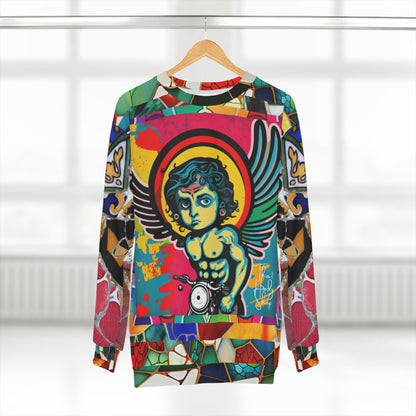 Holy-Moley Angel Motorcyclist Unisex Sweatshirt (Gold Label)