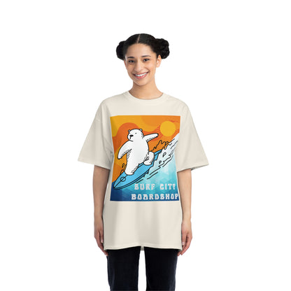 Surf City Boardshop Polar Bear Mascot Sunset Edition Unisex Heavyweight Tee