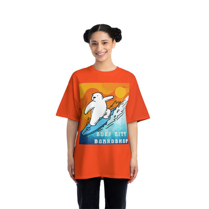 Surf City Boardshop Polar Bear Mascot Sunset Edition Unisex Heavyweight Tee