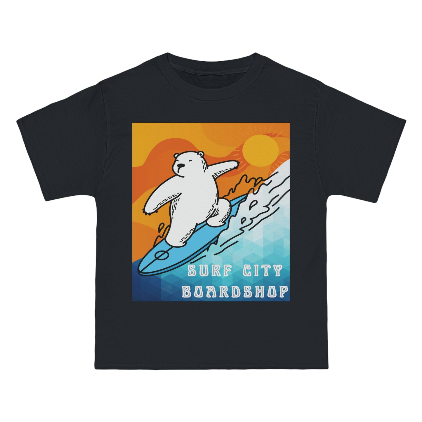 Surf City Boardshop Polar Bear Mascot Sunset Edition Heavyweight Tee