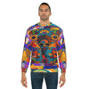Blue Girl Trinidad Floral Print Unisex Sweatshirt