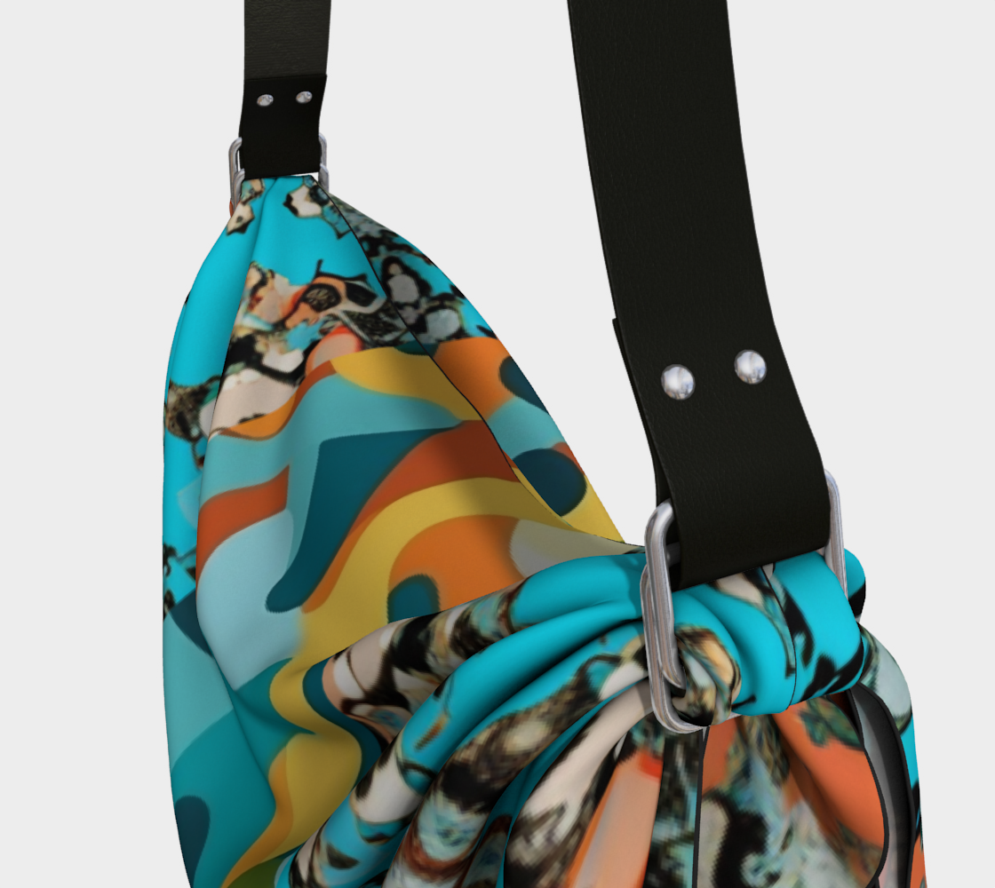 Coral Reef Camouflage Hobo Scarf Bag