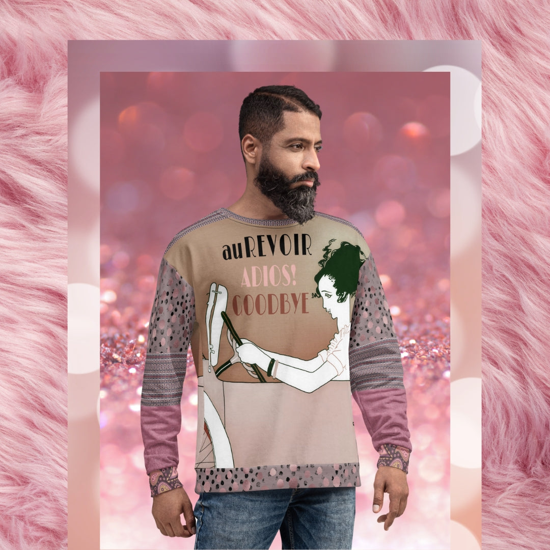 Adios! Pink Paisley Unisex Sweatshirt