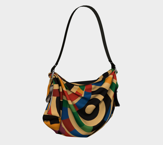 Bolso de bufanda Hobo concéntrico arcoíris primario